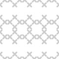 Trendy seamless pattern designs. Mosaic of crosses. Vector geometric background. Royalty Free Stock Photo